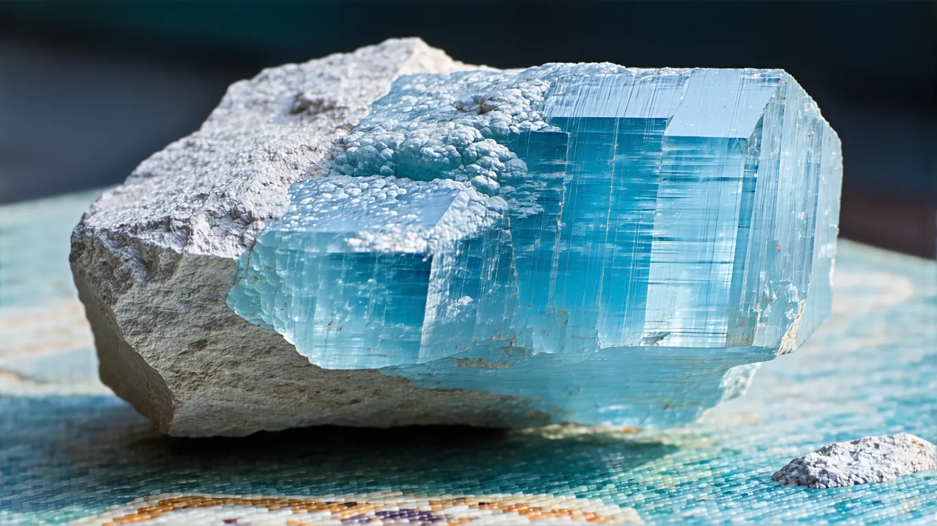 Pourquoi la pierre d'apatite est-elle bleue ?